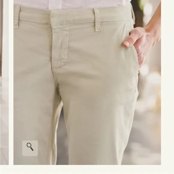 Frank & Eileen Wicklow Tan Ankle Cropped Pants - Picture 6 of 8